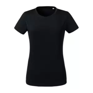 Image of Russell Womens/Ladies Heavyweight Short-Sleeved T-Shirt (L) (Black)