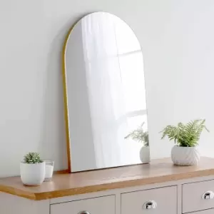 Image of Yearn Mirrors Yearn Minimal Arch Mirror Gold 75 X 50cm