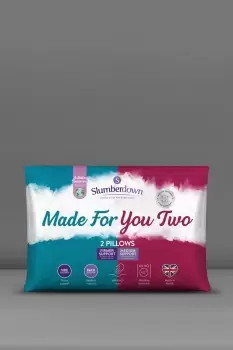 Image of 2 Pack Made For You Two Medium & Firm Support Pillows