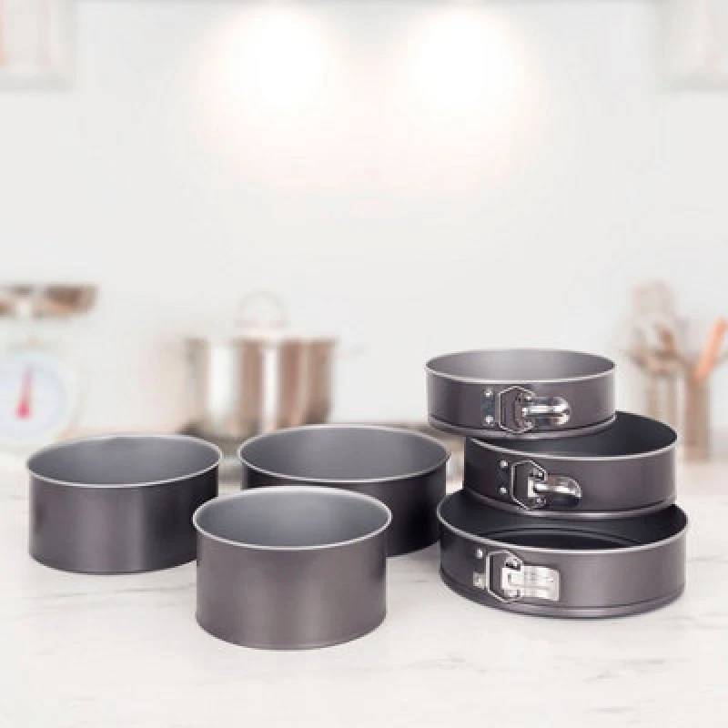 Image of Wham Baker & Salt 6 Piece Springform & Cake Set Silver