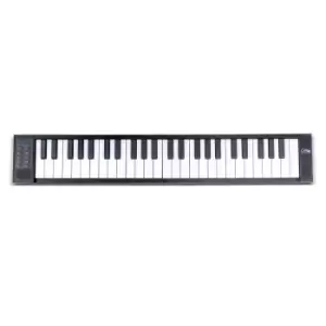 Image of Carry-on 49 Key Touch Sensitive Portable Folding Digital Piano - Black