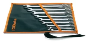 Image of Beta Tools 9pc AF Open/Offset Ring Combination Spanner Set in Wallet| 000420155