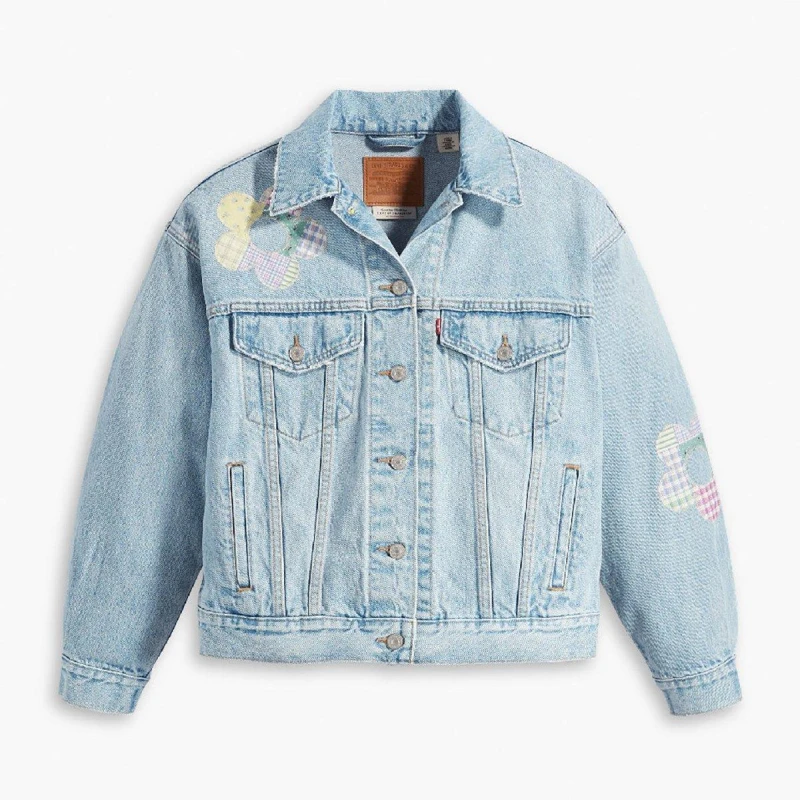 Image of Levis Womens Trucker Fresh As A Daisy T Denim Jacket Frsh As A Daisy female 8 (XS)