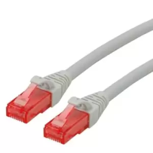 Image of Roline Grey Cat6 Cable, U/UTP, Male RJ45, Terminated, 2m