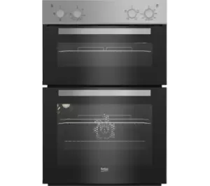 Image of BEKO BBXDF21000S Electric Double Oven - Silver/Grey