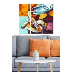 Image of MDF14172322 Multicolor Decorative MDF Painting (3 Pieces)
