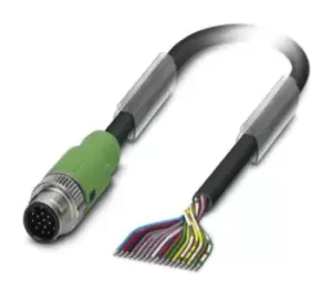 Image of Phoenix Contact M12 17-Pin Cable Assembly, 3m Cable