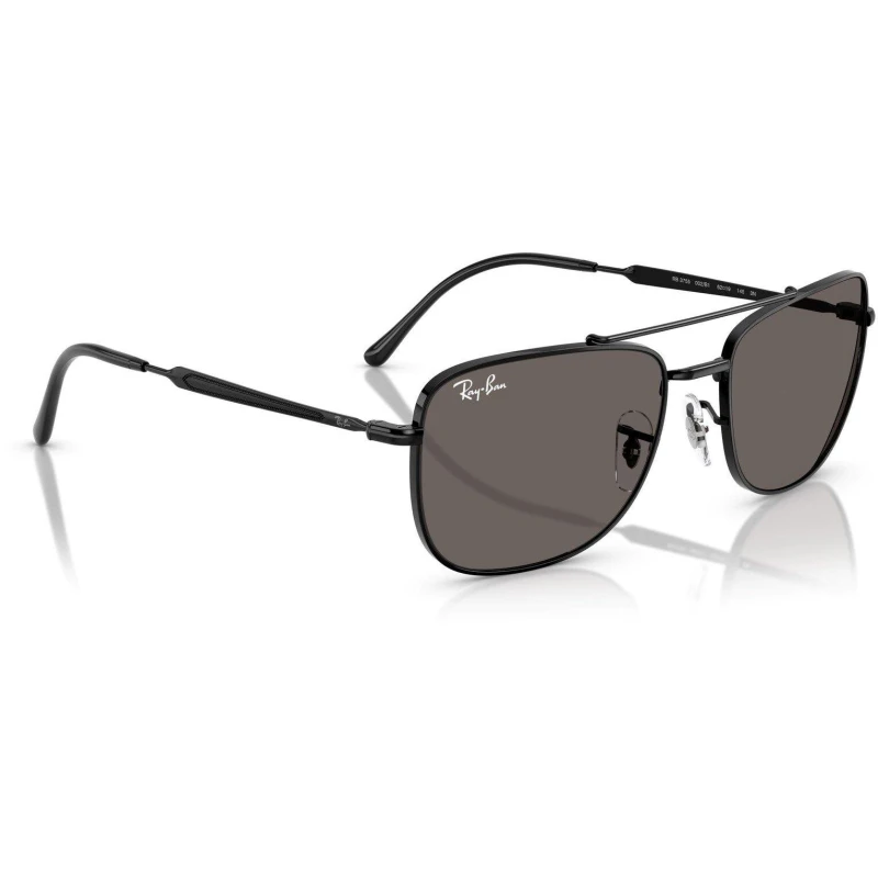 Image of Ray-Ban Rectangle Sunglasses Black/Grey unisex One Size