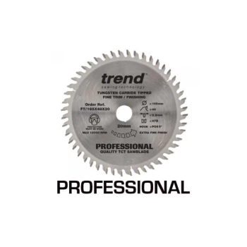 Image of Trend - SAW BLADE FINE TRIM 165 X 48T X 20