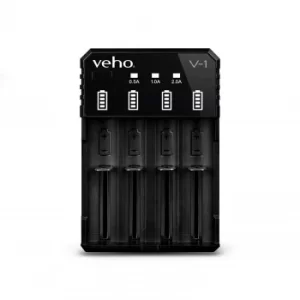 Image of Veho Pebble V 1 Universal USB Rechargeable 5V2A 18650 Li ion Battery Charger
