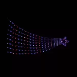 Image of Premier Decorations Limited Mains-Powered Multicolour Shooting Star Metal & Plastic Christmas Decoration