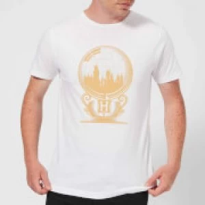 Image of Harry Potter Hogwarts Snowglobe Mens T-Shirt - White - L