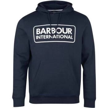 Image of Barbour International Pop Over Hoodie - Blue