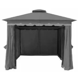 Image of Glendale Leisure - Monaco Two Tone Grey Gazebo 4X3M