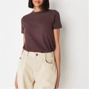Image of Missguided Relaxed T Shirt - Brown