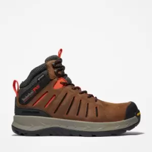 Image of Timberland Trailwind Composite-toe Work Hiker For Men In Brown Black, Size 12