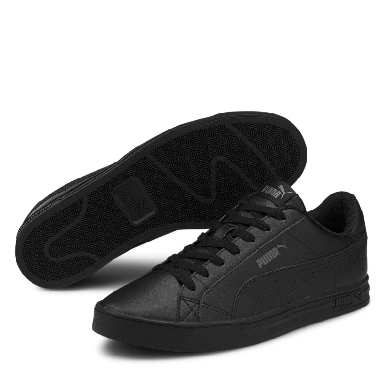 Image of Puma Smash Vulcan 3 Low Trainers Mens - Black 6