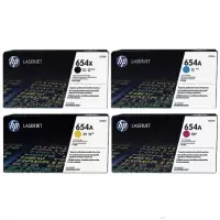 Image of HP 654X Black And 654A Tri Colour Laser Toner Ink Cartridge
