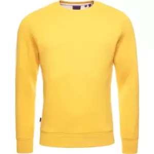 Image of Superdry Basic Crew Neck Sweatshirt - Yellow