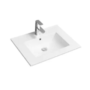Image of Limoge Thin-edge Ceramic 61Cm Inset Basin With Scooped Bowl