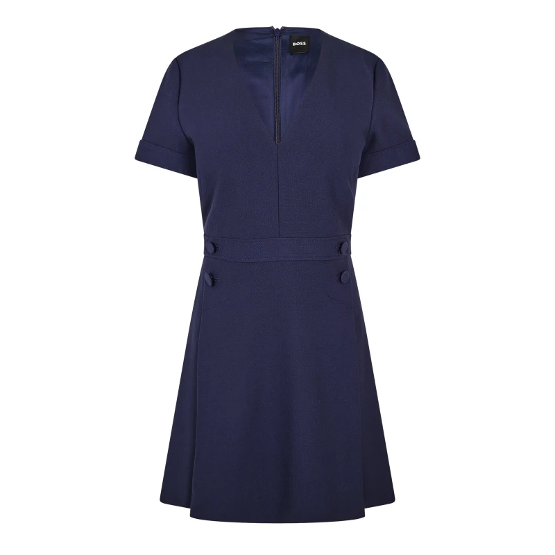 Image of Boss Womens Dahelga Jersey Skirt Dark Blue female 4 (XXS)