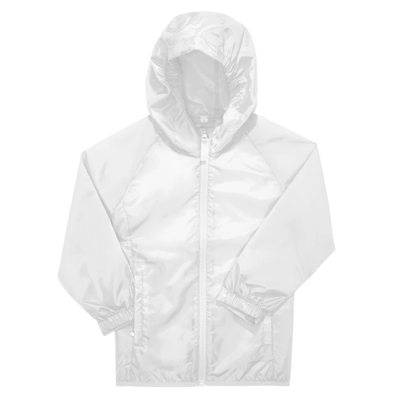 Image of B&C Reset Windbreaker in White Size: 12-13 Years White Unisex 12-13 Years