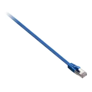 Image of V7 Blue Cat5e Shielded (STP) Cable RJ45 Male to RJ45 Male 0.5m 1.6ft
