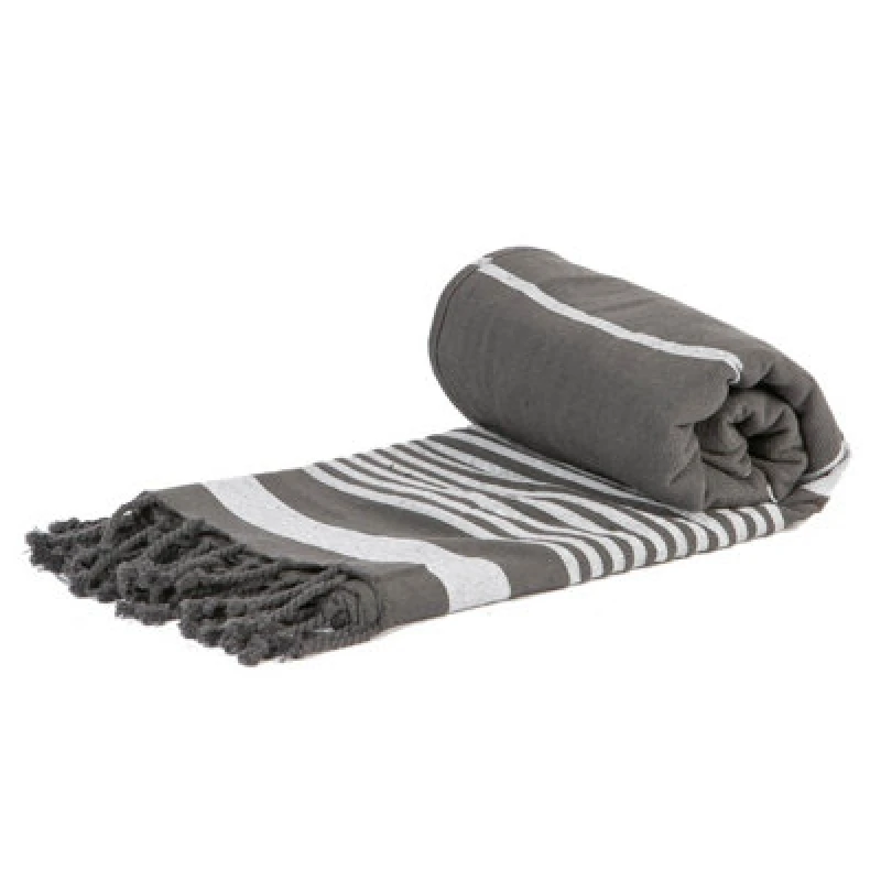 Image of Nicola Spring Deluxe Turkish Cotton Bath Towel 157 x 87cm Grey Grey unisex