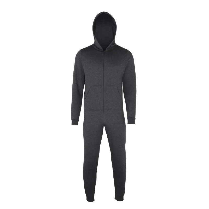 Image of Colortone Comfy Co Plain All In One Onesie in Charcoal Size: 12-13 Years Charcoal Unisex 12-13 Years