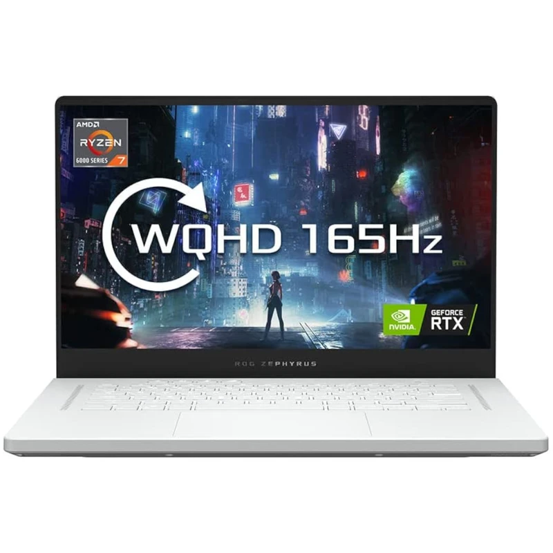 Image of Asus ROG Zephyrus G15 WQHD - AMD R 7 6800HS 16GB RAM - 1TB SSD White Gaming Laptop