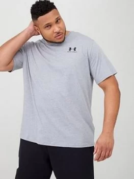 Image of Urban Armor Gear Plus Size Sportstyle Left Chest T-Shirt - Grey/Black