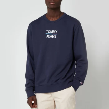 Image of Tommy Jeans Mens Essential Crew Sweat - Twilight Navy - M