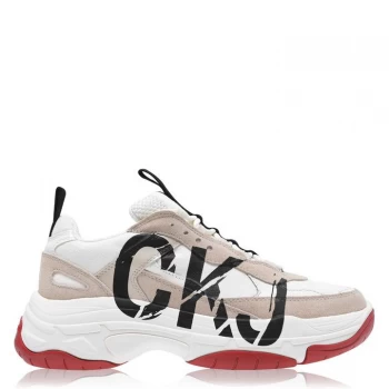Image of Calvin Klein Jeans Mizar Trainers - White/Stone
