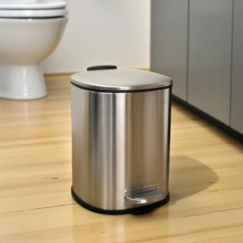 Image of Showerdrape Capri Stainless Steel Satin 3L Pedal Bin