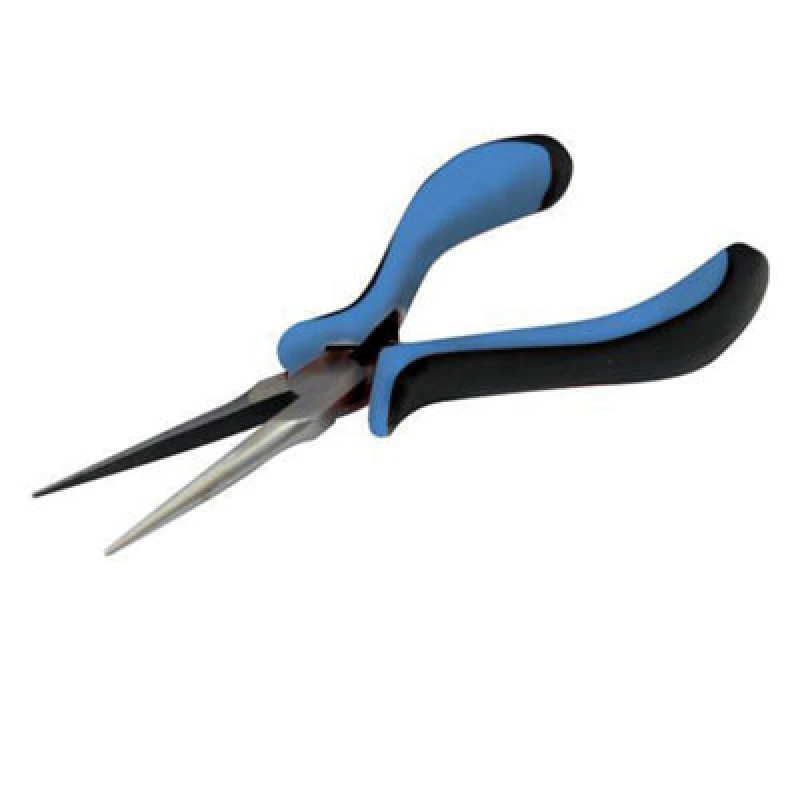 Image of Loops 155mm Needle Nose Mini Pliers Soft Grip Handles With Return Springs Multi