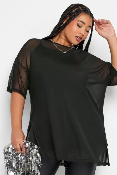 Image of Oversized Mesh Top