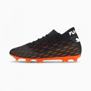Image of Womens PUMA Future 6.2 NetFit EVO FG/AG Football Boots, Black/White/Shocking Orange, size 8.5, Shoes