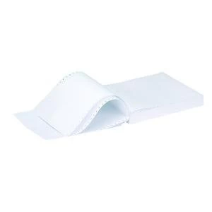 Image of Q-Connect 11x9.5" 2-Part NCR White and Pink Plain Listing Paper