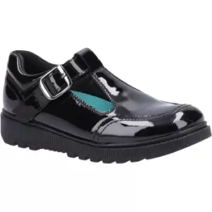 Image of Hush Puppies Girls Kerry Patent Leather Junior School Shoes UK Size 12 (EU 30.5)