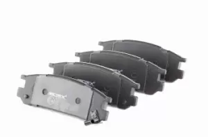 Image of RIDEX Brake pad set 402B0251 Brake pads,Brake pad set, disc brake SUBARU,IMPREZA Stufenheck (GC),Legacy III Kombi (BH),IMPREZA Station Wagon (GF)