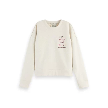 Image of Scotch and Soda Cotton Sweatshirt - Grey