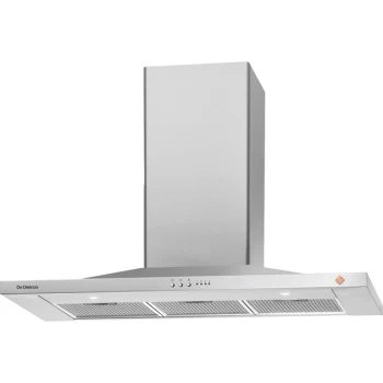 Image of De Dietrich DHP7912X 90cm Chimney Cooker Hood - Stainless Steel - B Rated