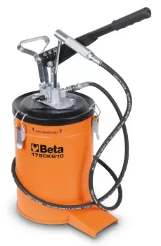 Image of Beta Tools 1750KG10 Lever-Operated Grease Gun 10KG + 2M High-Pressure Hose