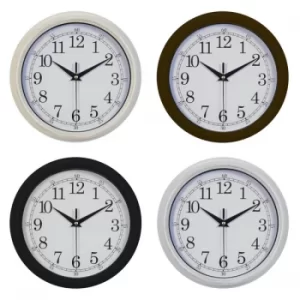 Image of Wall Clocks Black/Cream/Silver/Brown (One Random Supplied)
