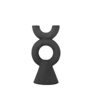 Image of Tain Candlestick Black 23cm Black