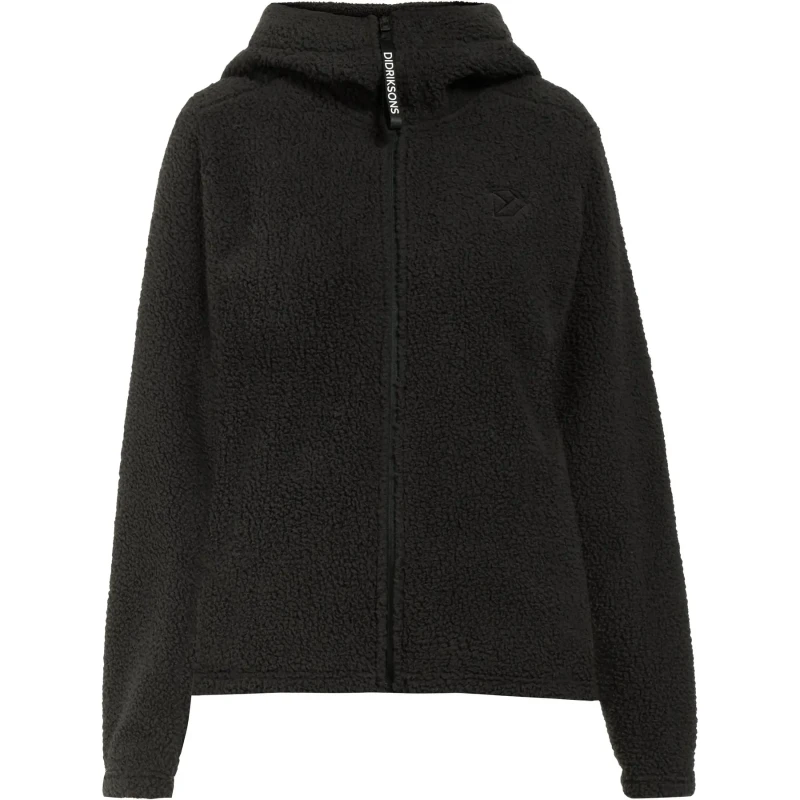 Image of Womens full zip hoodie Didriksons Anniken Noir Female 48