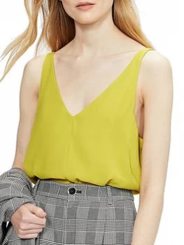 Image of Ted Baker Harriso Cami Top - Yellow , Yellow, Size 2=10, Women