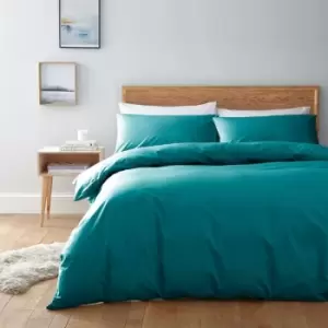Image of Linea Egyptian 200 Thread Count Duvet Cover - Green