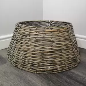 Image of 48/70cm Samuel Alexander KD Willow Christmas Tree Skirt Wicker Rattan- Large Natural