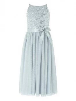 Image of Monsoon Girls Truth Sequin Maxi Dress - Grey